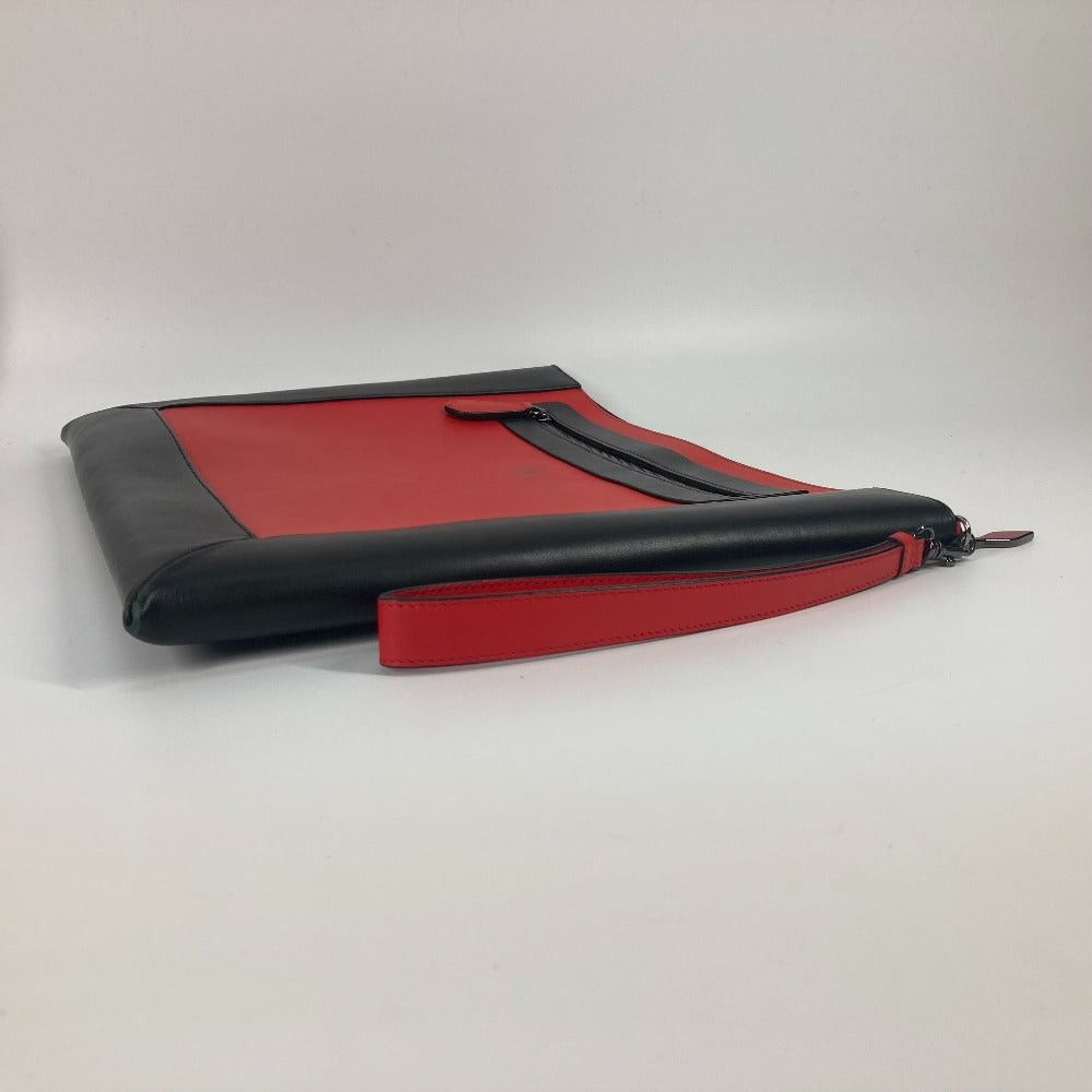 Christian Louboutin Christian Louboutin Bicolor Briefcase Pouch Logo With Straps Clutch Bag Leather Men Size ONE SIZE - 8 Thumbnail