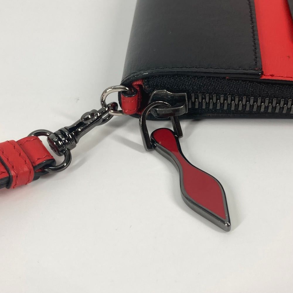 Christian Louboutin Christian Louboutin Bicolor Briefcase Pouch Logo With Straps Clutch Bag Leather Men Size ONE SIZE - 6 Thumbnail