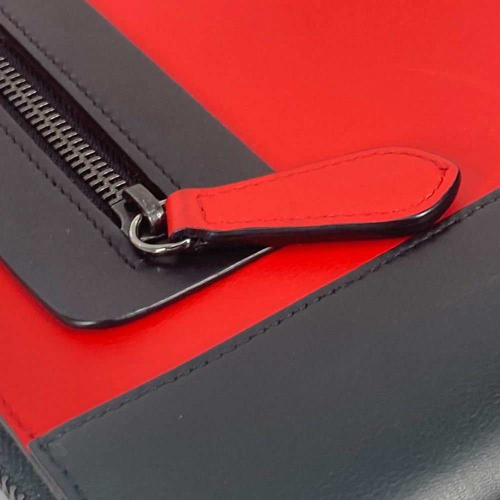 Christian Louboutin Christian Louboutin Bicolor Briefcase Pouch Logo With Straps Clutch Bag Leather Men Size ONE SIZE - 4 Thumbnail