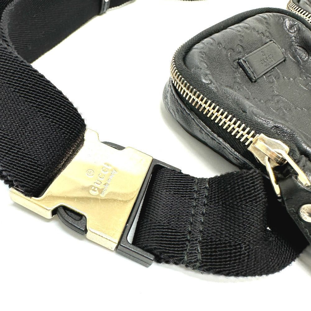 Gucci Gucci 246417 Guccissima Gg Pattern Hip Bag Waist Body Briefcase Leather Men Size ONE SIZE - 5 Thumbnail