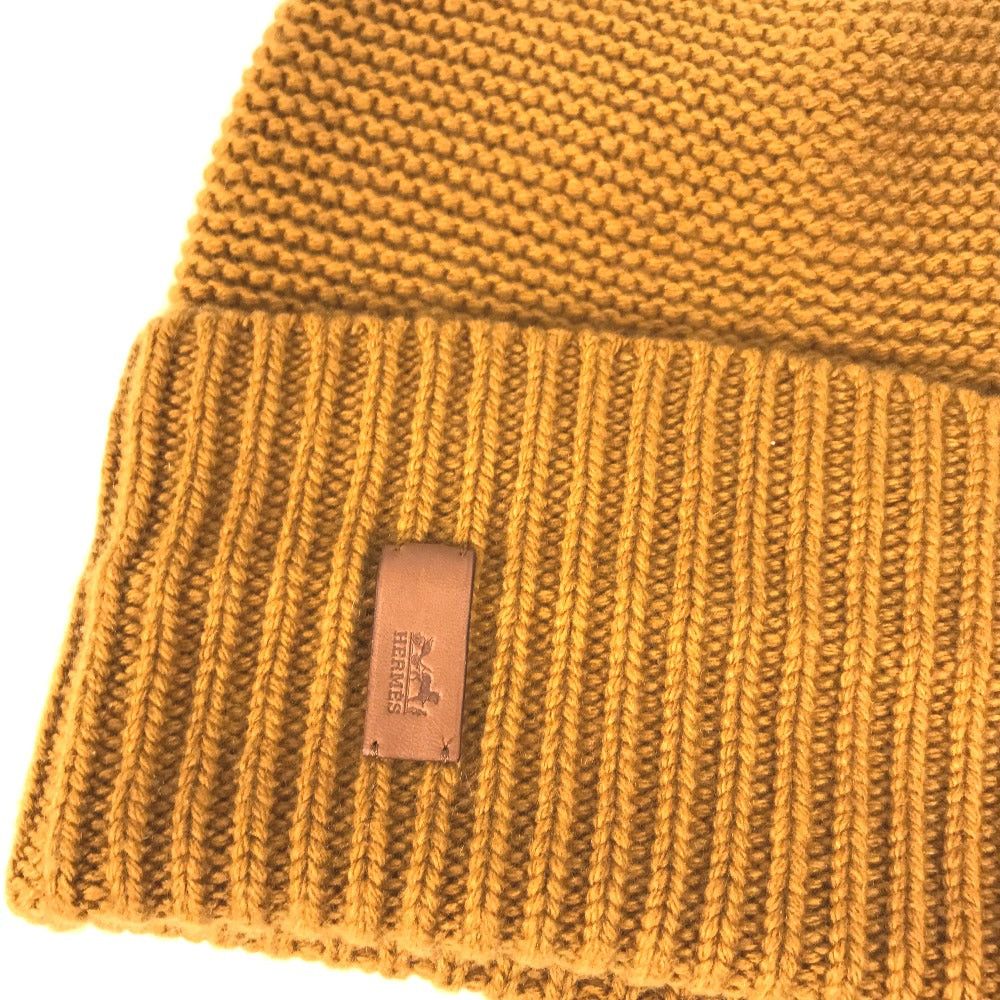 Hermes Hermes Leather Tag Boston Beanie Chapeau Knitted Hat Knit Cap Cashmere Men Size ONE SIZE - 2 Thumbnail