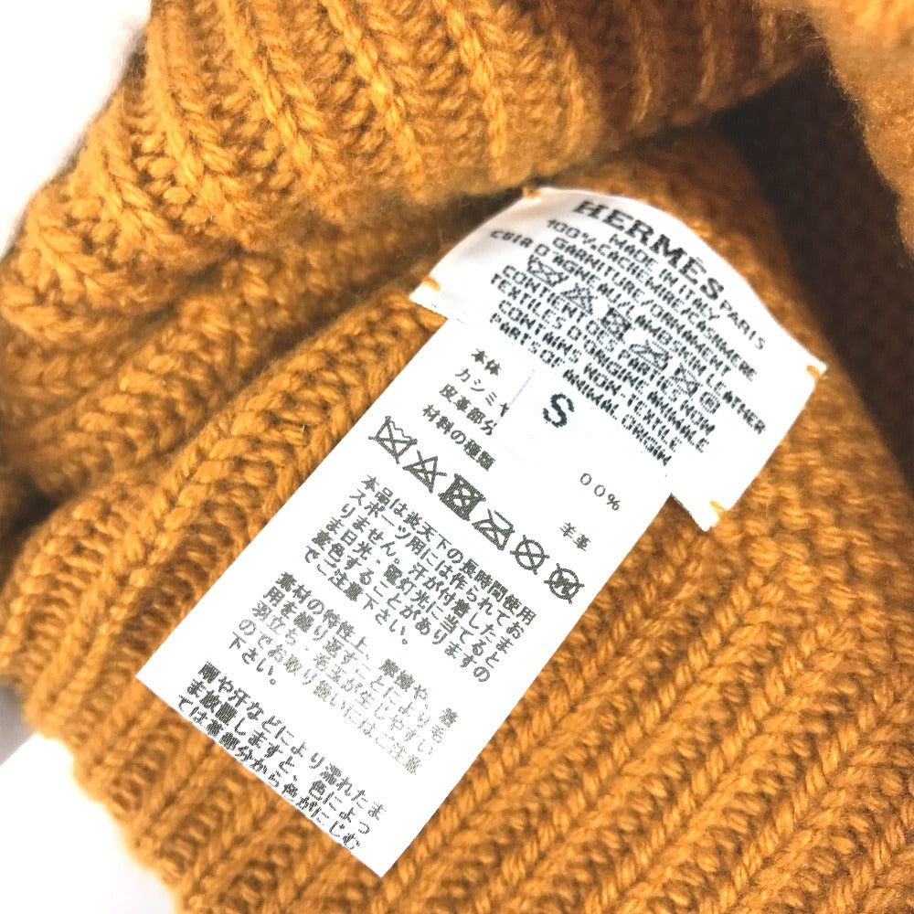 Hermes Hermes Leather Tag Boston Beanie Chapeau Knitted Hat Knit Cap Cashmere Men Size ONE SIZE - 6 Thumbnail