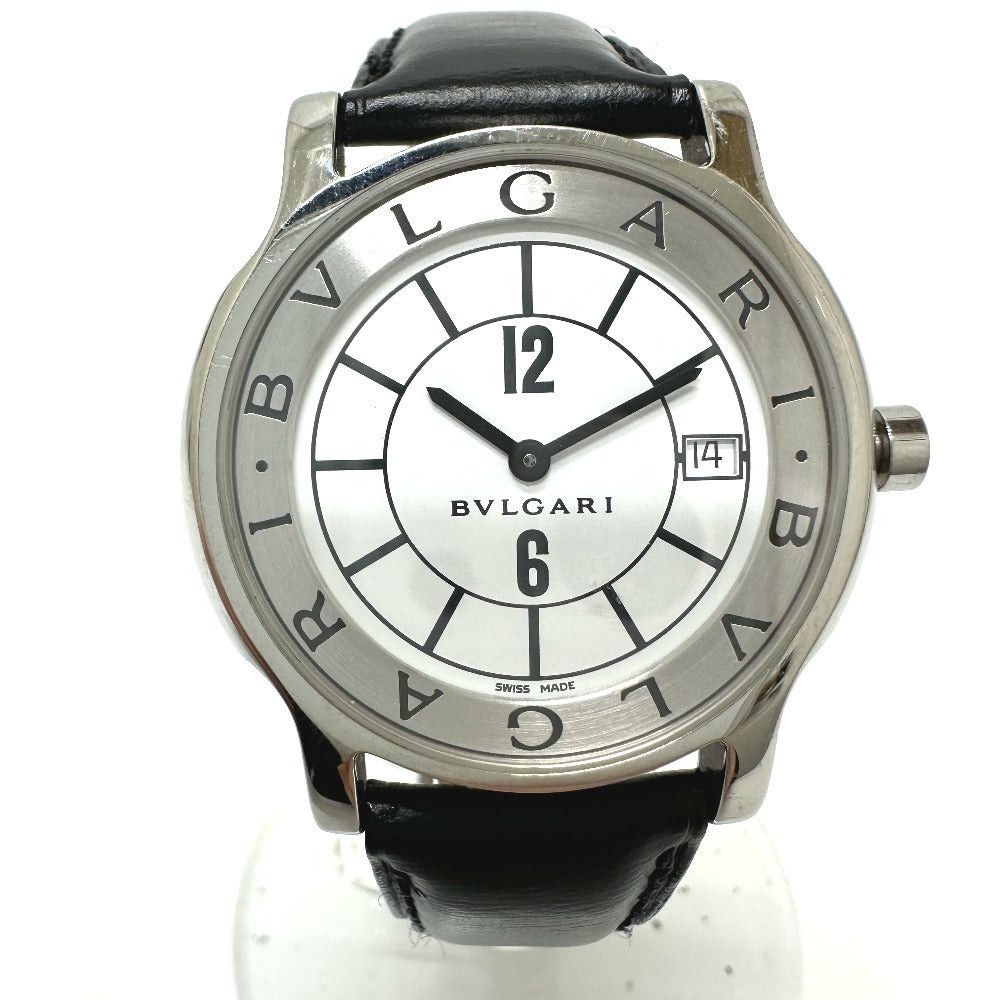Bvlgari Bvlgari St35S Solo Tempo Quartz Date Wristwatch Ss Men Size ONE SIZE - 3 Thumbnail
