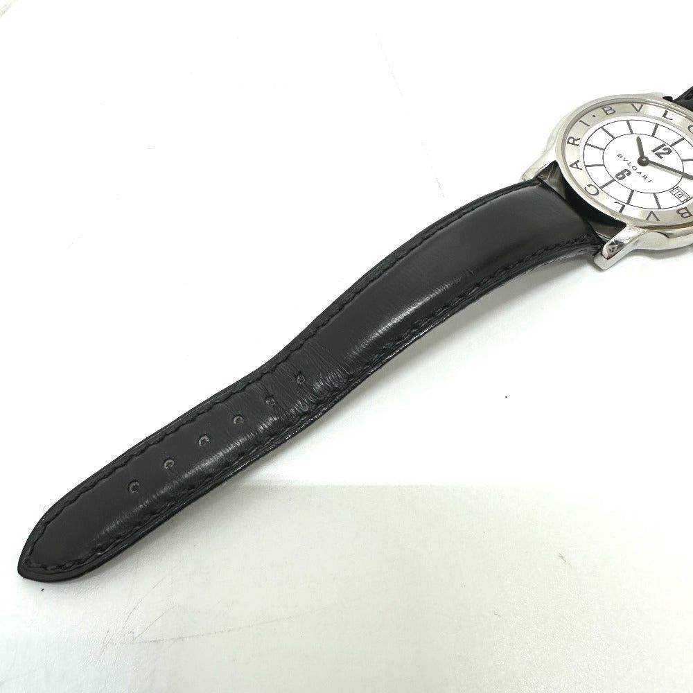 Bvlgari Bvlgari St35S Solo Tempo Quartz Date Wristwatch Ss Men Size ONE SIZE - 10 Thumbnail