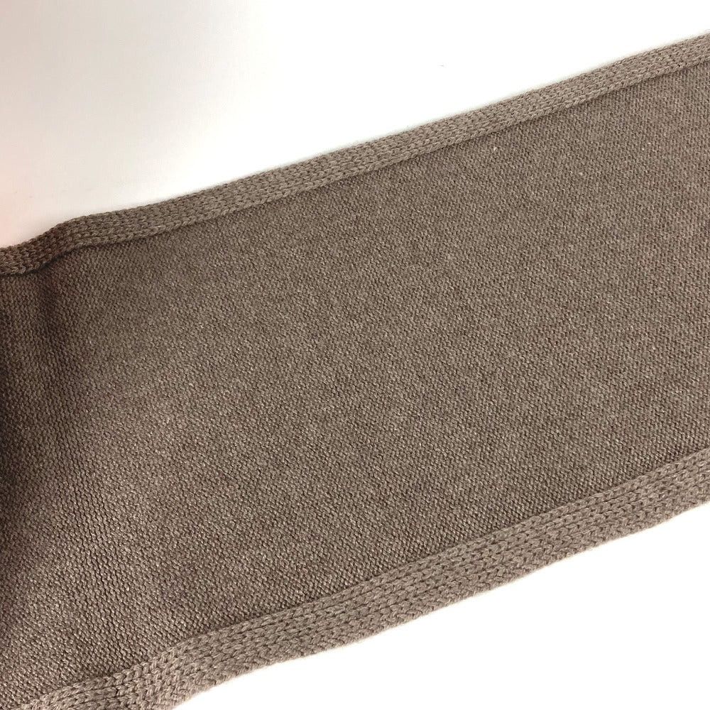 Hermes Hermes H393972T 03 Leather Patch Quarter Bash 2023 Autumn/Winter Collection Scarf Cashmere Men Ethupe Brown Size ONE SIZE - 9 Thumbnail