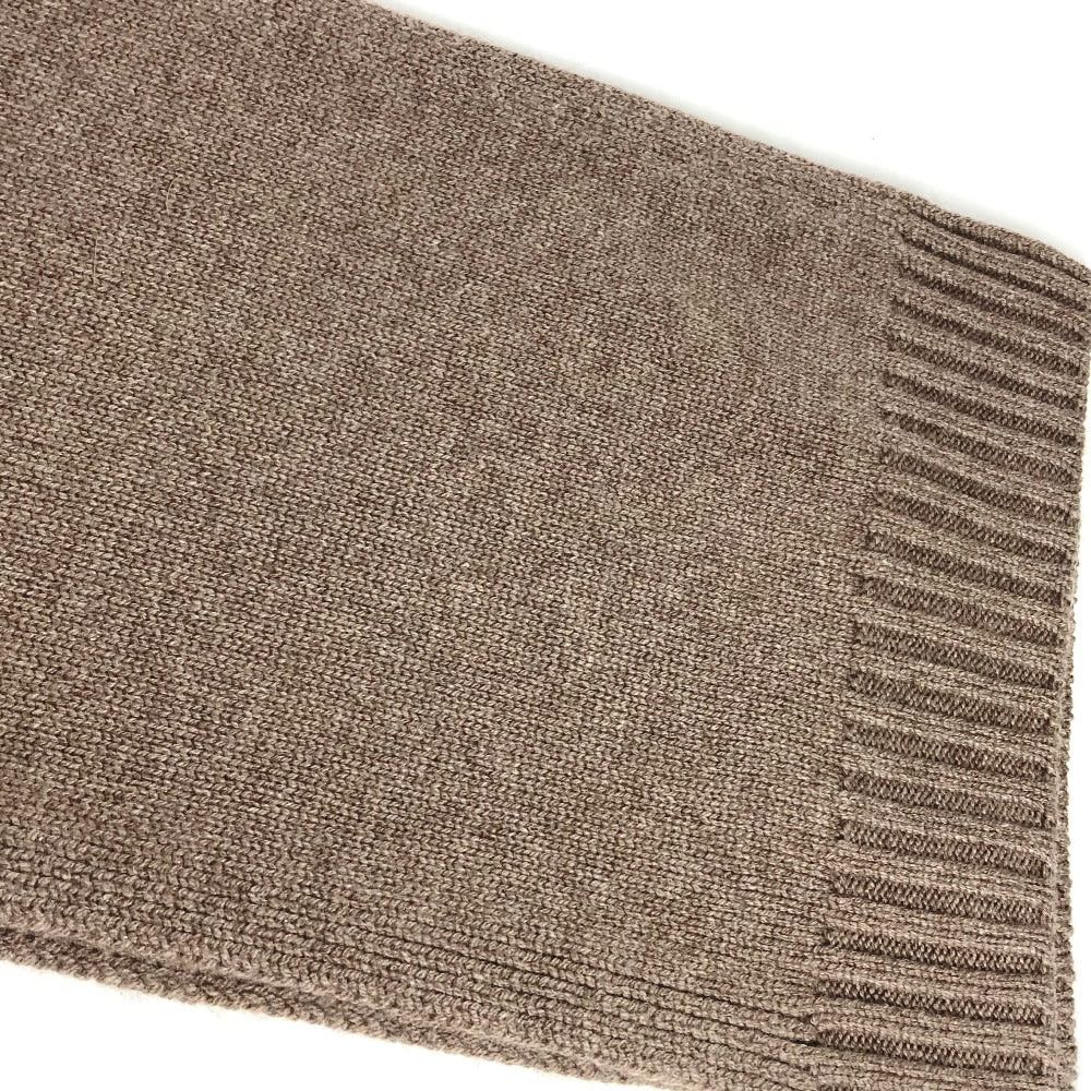 Hermes Hermes H393972T 03 Leather Patch Quarter Bash 2023 Autumn/Winter Collection Scarf Cashmere Men Ethupe Brown Size ONE SIZE - 5 Thumbnail