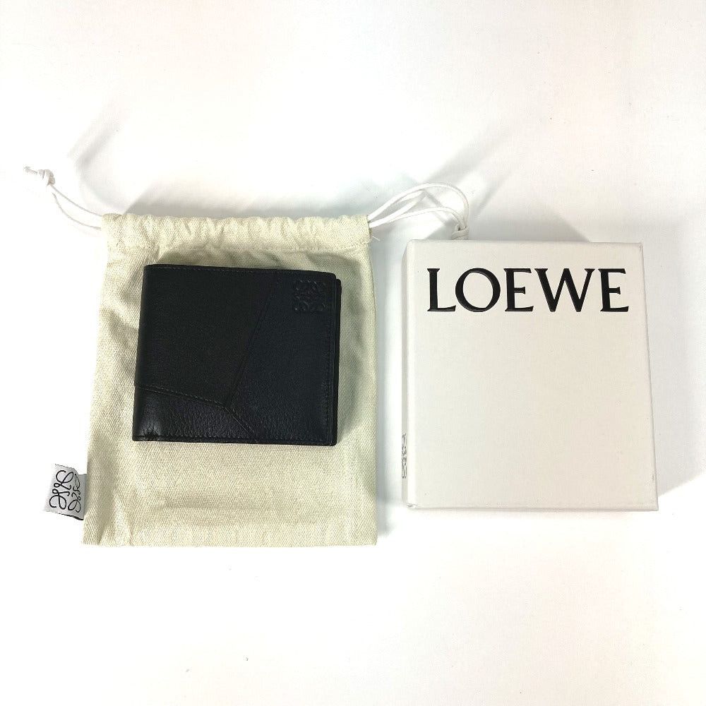 Loewe Loewe C510501X06 Anagram Puzzle Bifold Coin Wallet Compact Bi-Fold Leather Men Size ONE SIZE - 16 Thumbnail