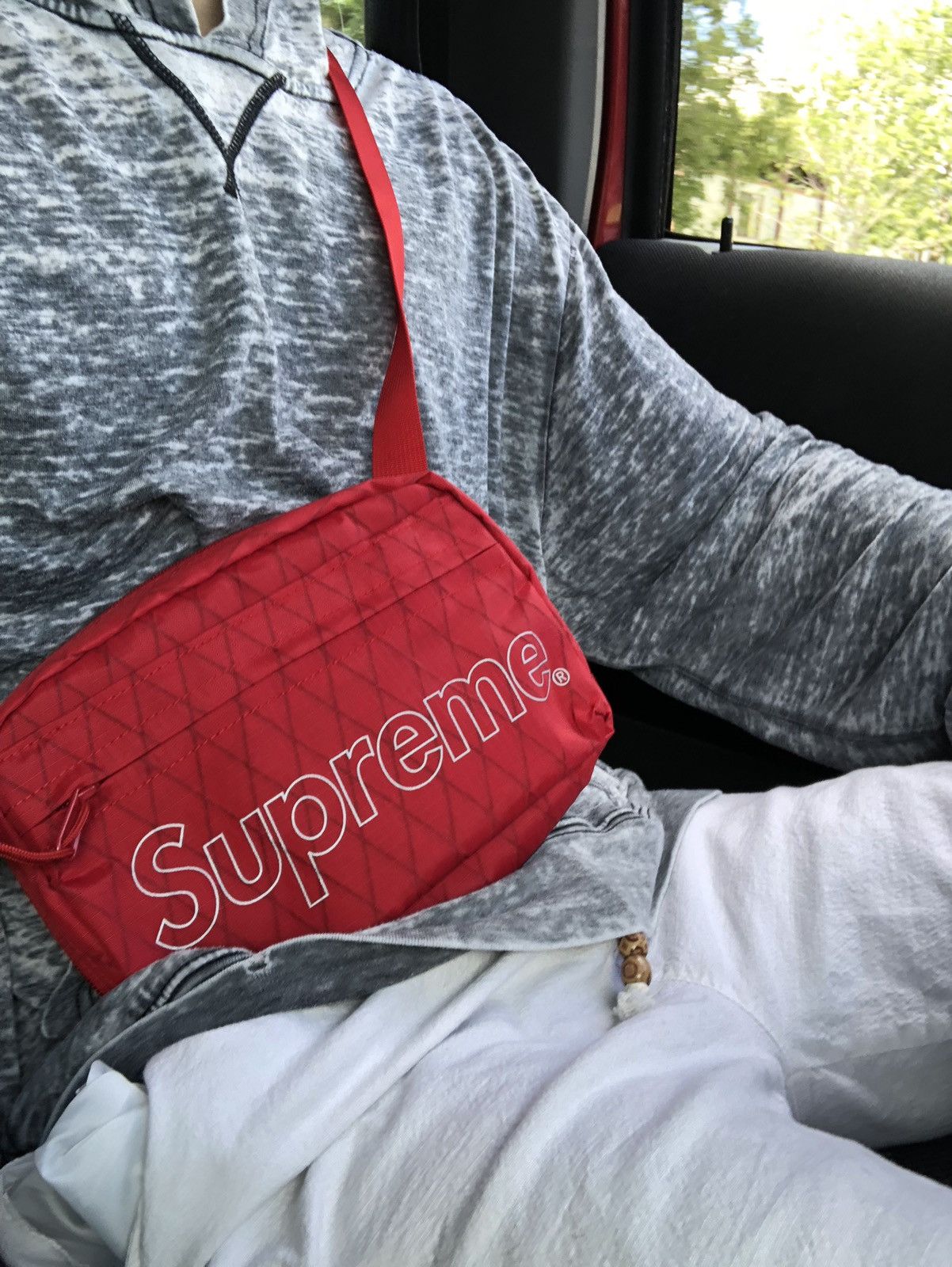 Supreme red shoulder bag fw18 online