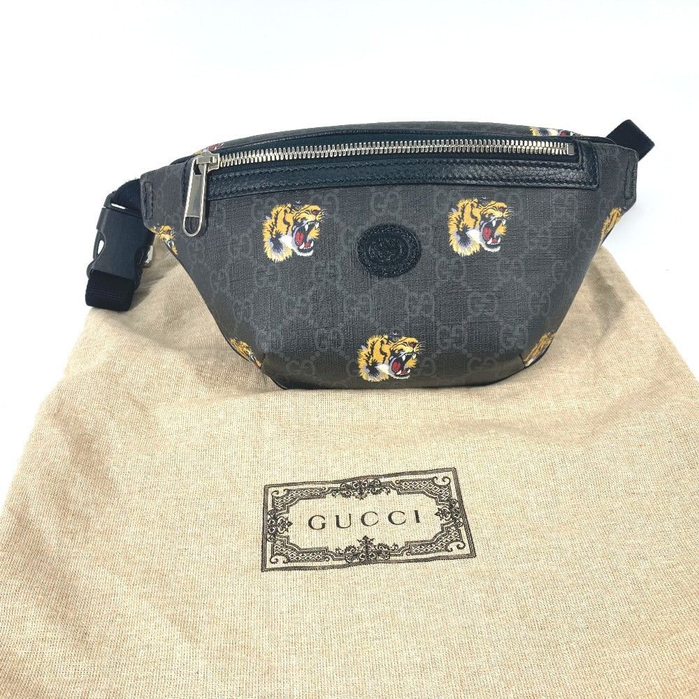 Gucci Gucci 675181 Gg Supreme Tiger Belt Bag Cross Briefcase Shoulder Body Canvas Men Size ONE SIZE - 10 Thumbnail