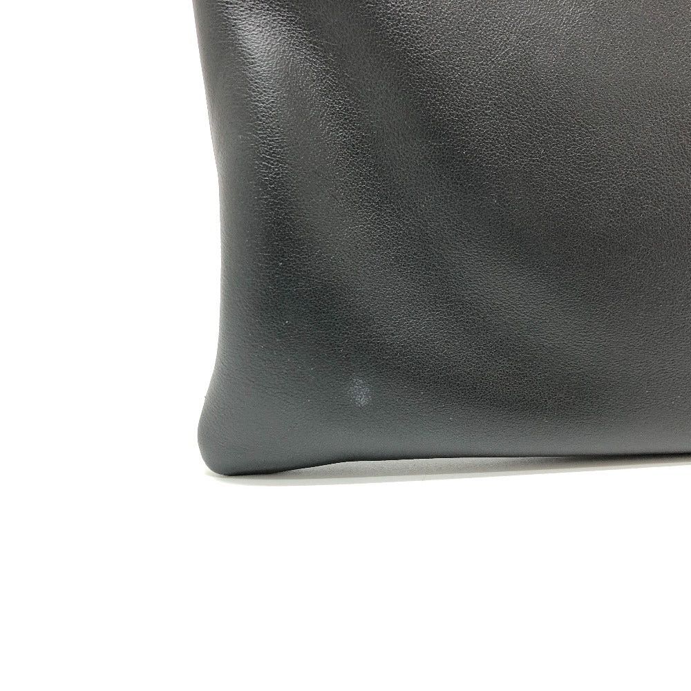 Prada Prada Triangle Logo With Straps Briefcase Clutch Bag Leather Men Size ONE SIZE - 3 Thumbnail