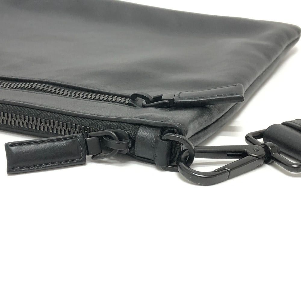 Prada Prada Triangle Logo With Straps Briefcase Clutch Bag Leather Men Size ONE SIZE - 7 Thumbnail