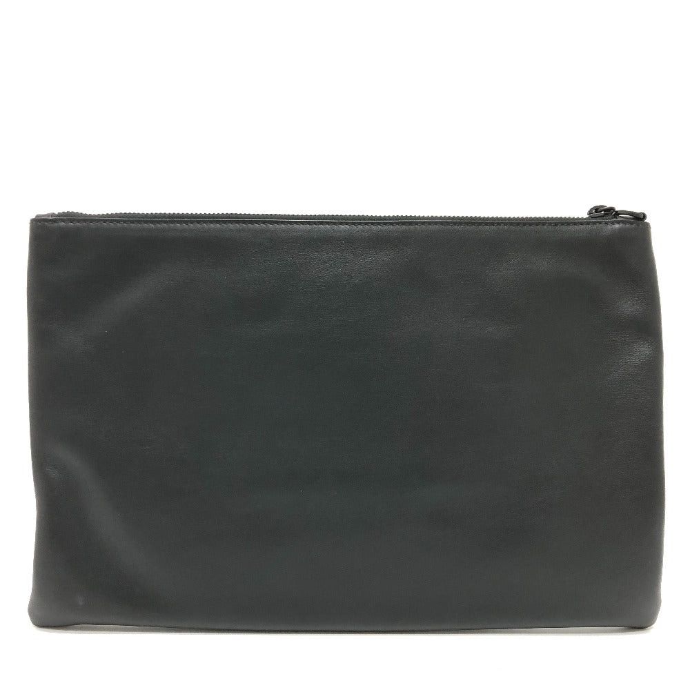 Prada Prada Triangle Logo With Straps Briefcase Clutch Bag Leather Men Size ONE SIZE - 2 Thumbnail