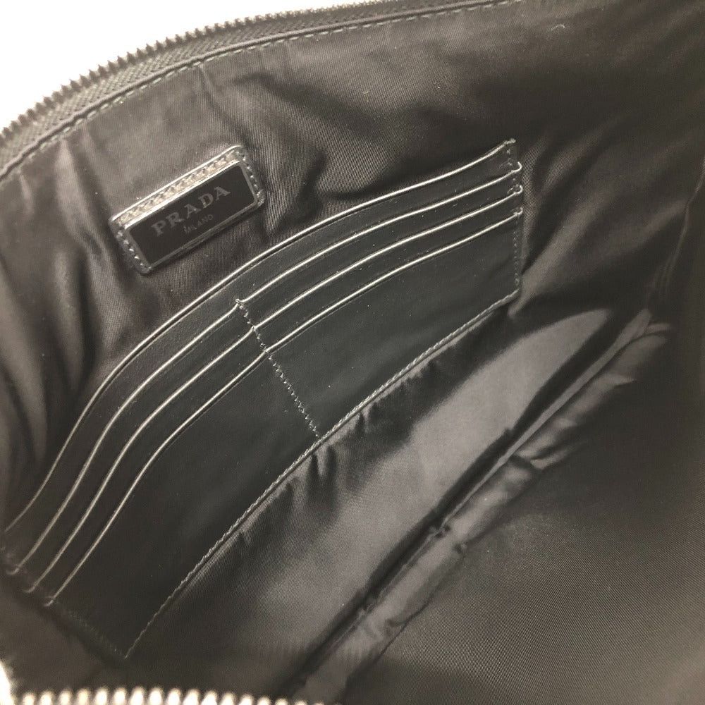 Prada Prada Triangle Logo With Straps Briefcase Clutch Bag Leather Men Size ONE SIZE - 11 Thumbnail