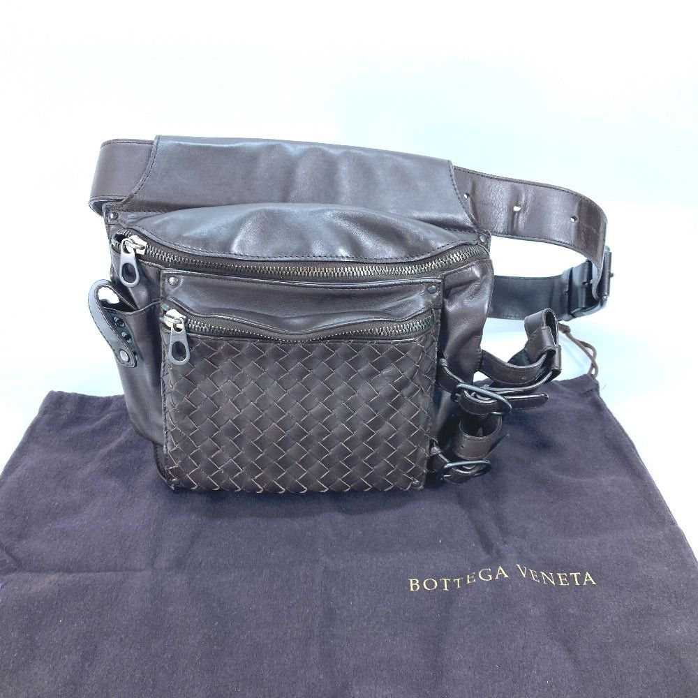 Bottega Veneta Bottega Veneta Belt Bag Leather-Weaving Technique Briefcase Shoulder Waist Pouch Cross Body Leather Men Size ONE SIZE - 12 Thumbnail
