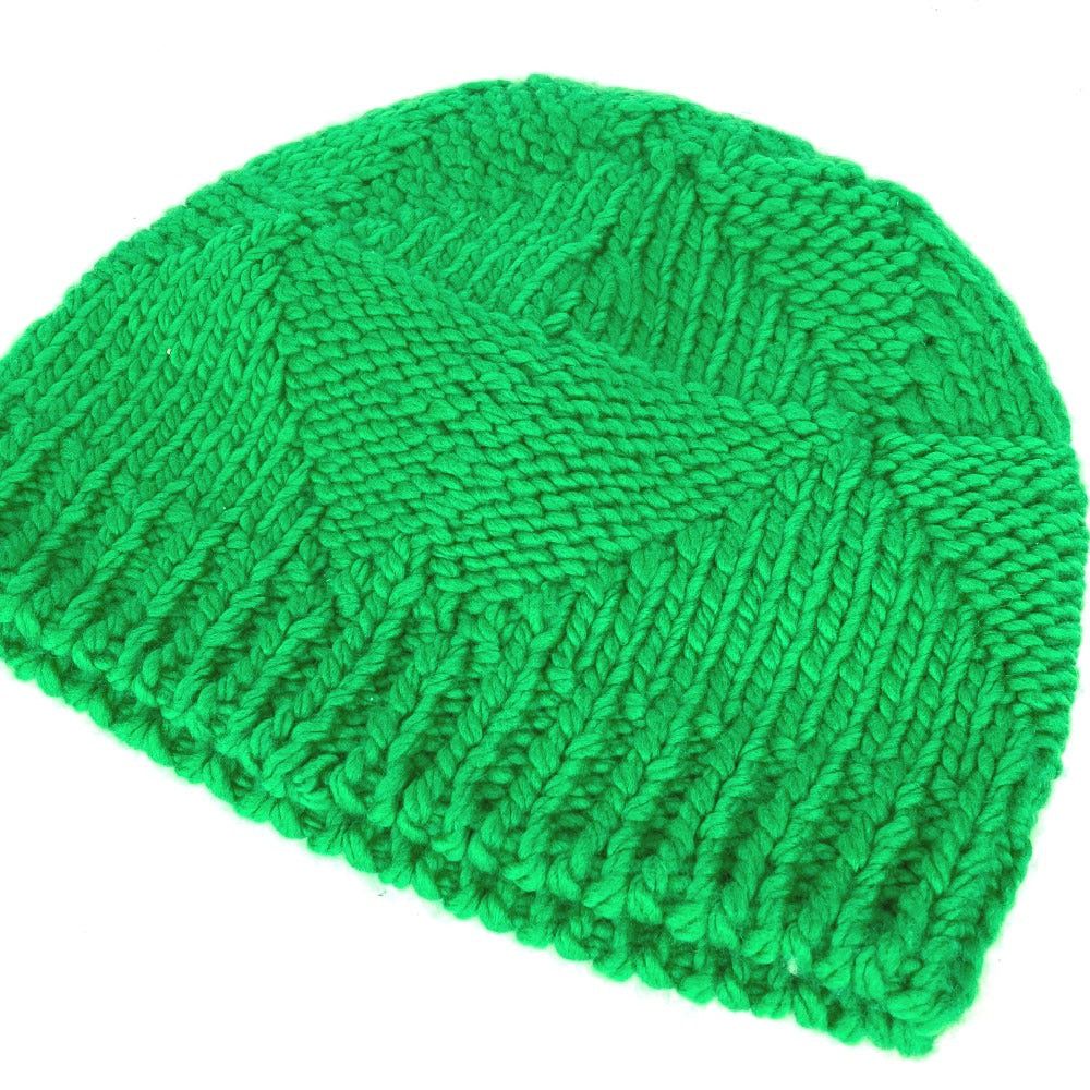 Bottega Veneta Bottega Veneta 667657 Leather-Weaving Technique Beanie Chapeau Knitted Hat Knit Cap Wool Men Size ONE SIZE - 2 Thumbnail