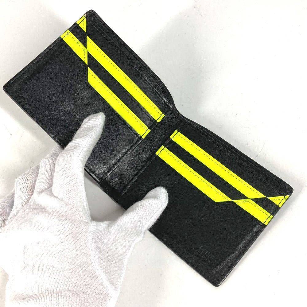 Fendi Fendi 7M0266 Billfold Monster Bugs Compact Wallet Bi-Fold Leather Men Size ONE SIZE - 6 Thumbnail