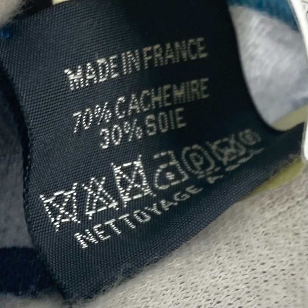 Hermes Hermes H693863T 03 Fringe Shawl Stall Rectangle Harness Garden Of Harnesse Scarf Cashmere Men Gris Cine. Yellow Green Blue Size ONE SIZE - 7 Thumbnail