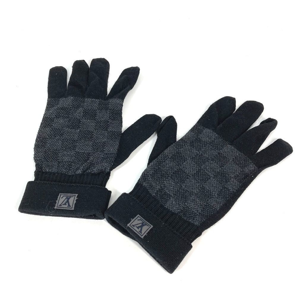 Louis Vuitton Louis Vuitton M70006 Damier Graphit Gompti Glove Wool Men Size ONE SIZE - 4 Thumbnail