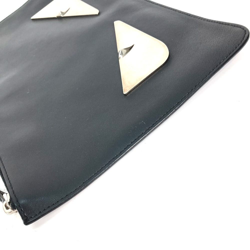 Fendi Fendi 7N0078 Monster Bugs Pouch Briefcase Clutch Bag Leather Men Size ONE SIZE - 7 Thumbnail