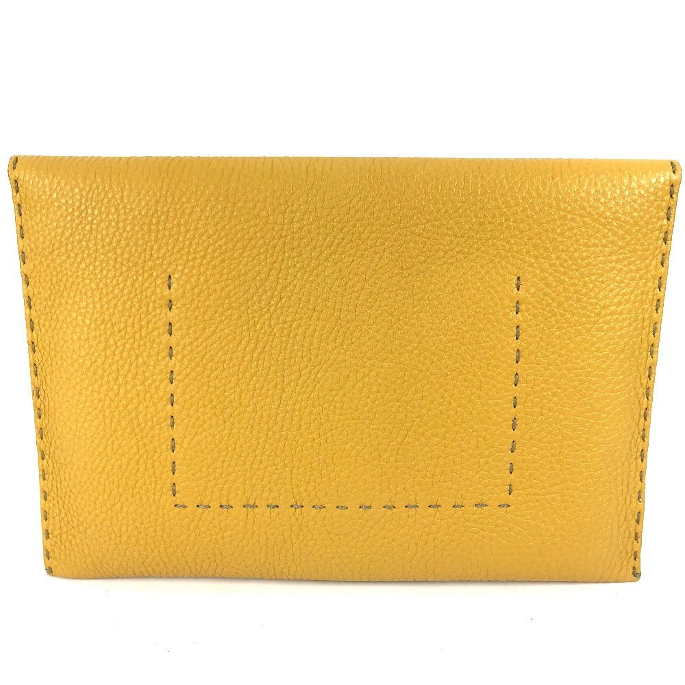 Fendi Fendi Cereal Pouch Briefcase Clutch Bag Leather Men Size ONE SIZE - 2 Thumbnail