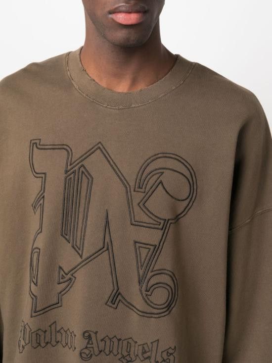 Palm Angels PALM ANGELS Men Hoodies PMBA074E23FLE001 6010 Brown Size US M / EU 48-50 / 2 - 5 Thumbnail