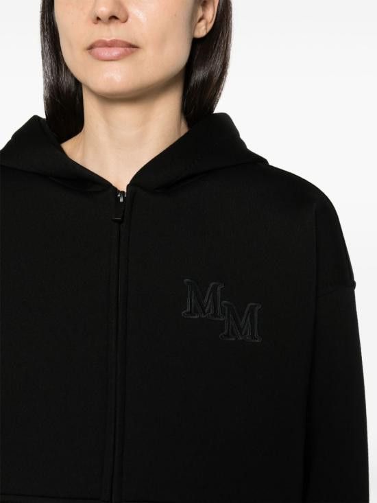 Max Mara MAX MARA Women Hoodies 2411921011600 OBBIA003 Black Size M / US 6-8 / IT 42-44 - 3 Thumbnail