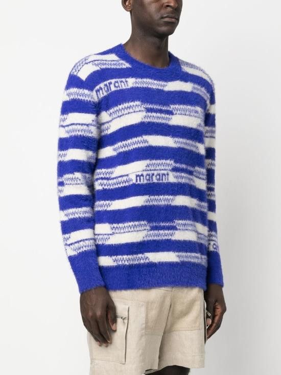 Isabel Marant ISABEL MARANT Men Sweater 23PPU0059HA A1L68H30VB Purple Size US S / EU 44-46 / 1 - 5 Thumbnail