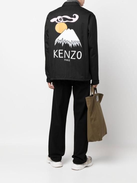Kenzo KENZO Men Jacket FC65BL061 9RI99J Black Size US L / EU 52-54 / 3 - 3 Thumbnail