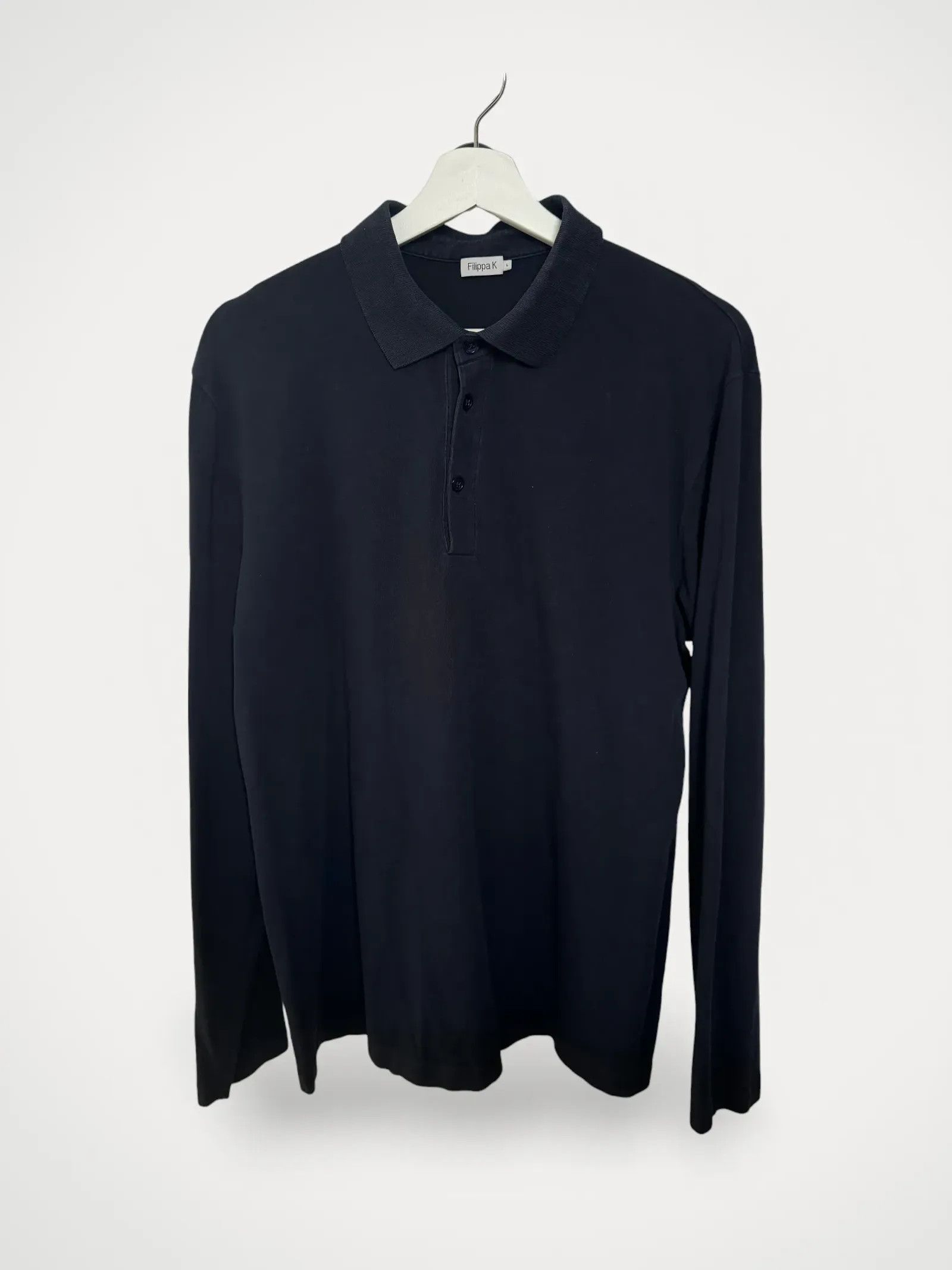 Filippa K Filippa K Luke Lycra Poloshirt Cardigan Size US L / EU 52-54 / 3 - 2 Thumbnail