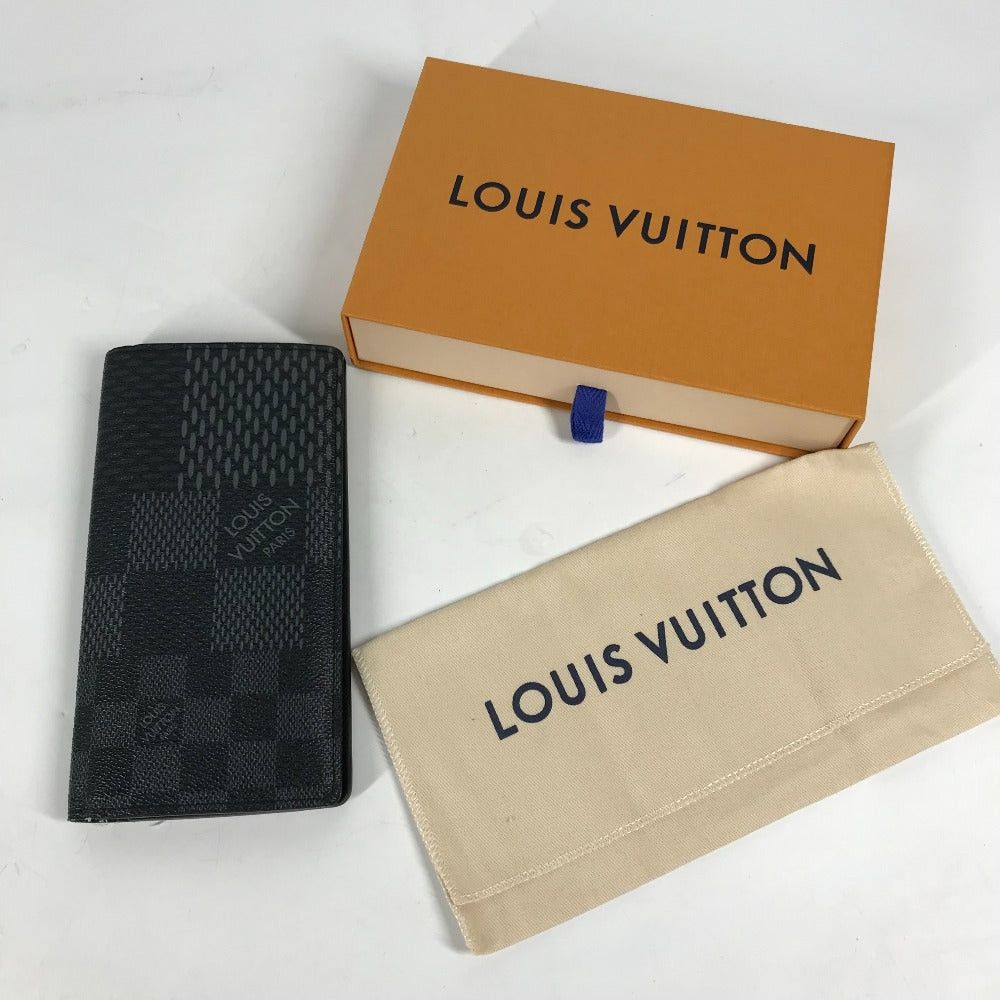 Louis Vuitton Louis Vuitton N60436 Damier Graphite Small Leather Belt Worn By Commoners In Ancient Japan Braza Nm Doubled Long Wallet Canvas Men Size ONE SIZE - 15 Thumbnail