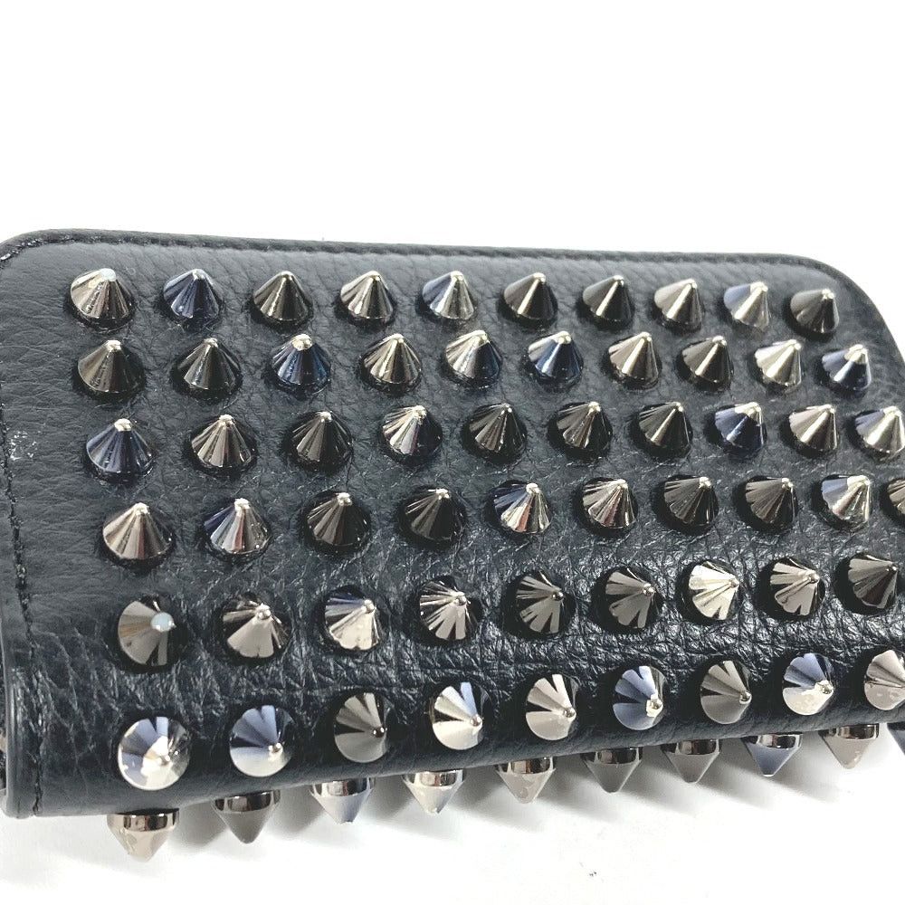 Christian Louboutin Christian Louboutin Wallet Change Purse Studs With Key Ring Coin Leather Men Size ONE SIZE - 9 Thumbnail