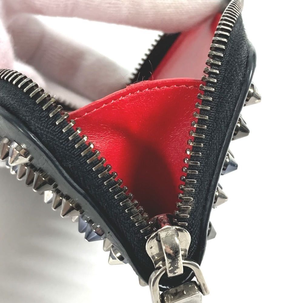 Christian Louboutin Christian Louboutin Wallet Change Purse Studs With Key Ring Coin Leather Men Size ONE SIZE - 8 Thumbnail