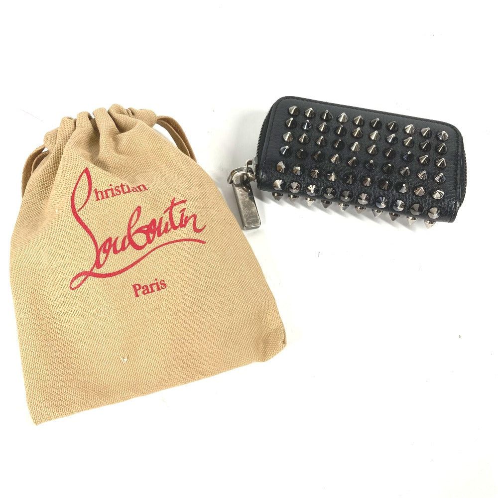 Christian Louboutin Christian Louboutin Wallet Change Purse Studs With Key Ring Coin Leather Men Size ONE SIZE - 11 Thumbnail