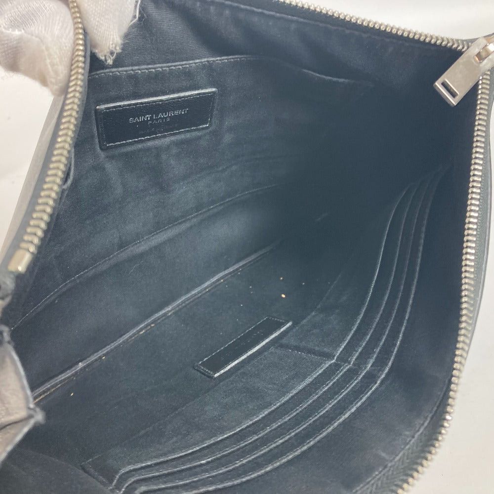 Saint Laurent Paris Saint Laurent Paris 397294 Logo Zippered Carrying Case Pouch Briefcase Clutch Bag Leather Men Size ONE SIZE - 11 Thumbnail