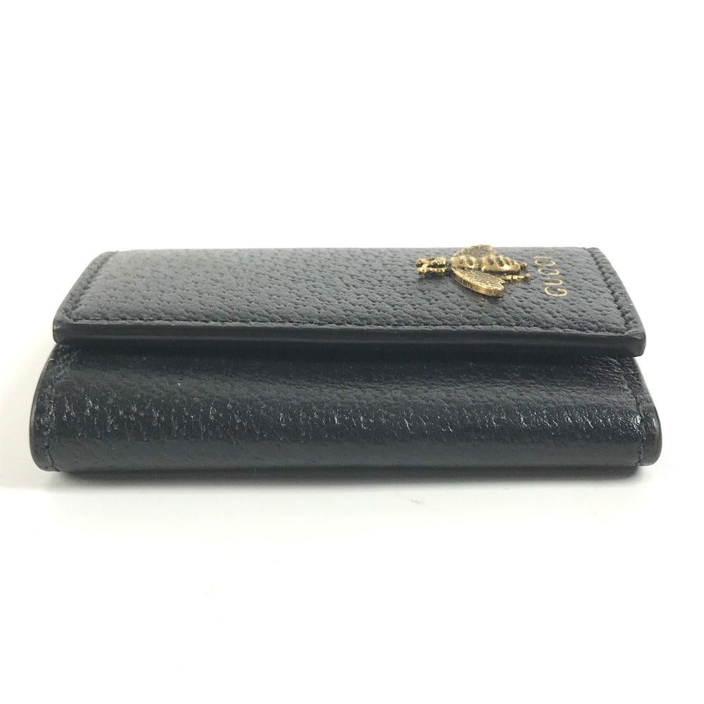 Gucci Gucci 523633 Logo Bee Wasp Six In A Row Key Case Leather Men Size ONE SIZE - 6 Thumbnail