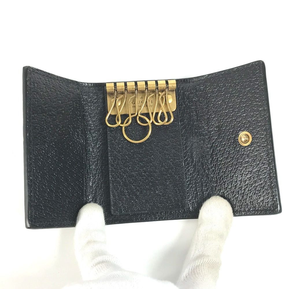 Gucci Gucci 523633 Logo Bee Wasp Six In A Row Key Case Leather Men Size ONE SIZE - 10 Thumbnail