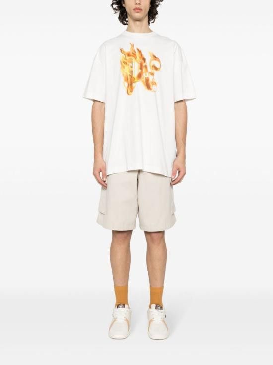 Palm Angels PALM ANGELS Men T-Shirts PMAA072R24JER001 0376 White Size US XL / EU 56 / 4 - 5 Thumbnail