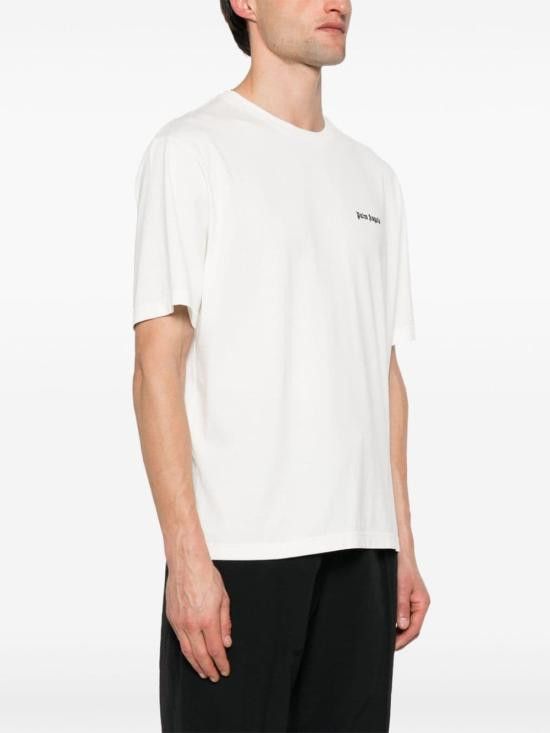 Palm Angels PALM ANGELS Men T-Shirts PMAA089S24JER001 0303 White Size US L / EU 52-54 / 3 - 3 Thumbnail