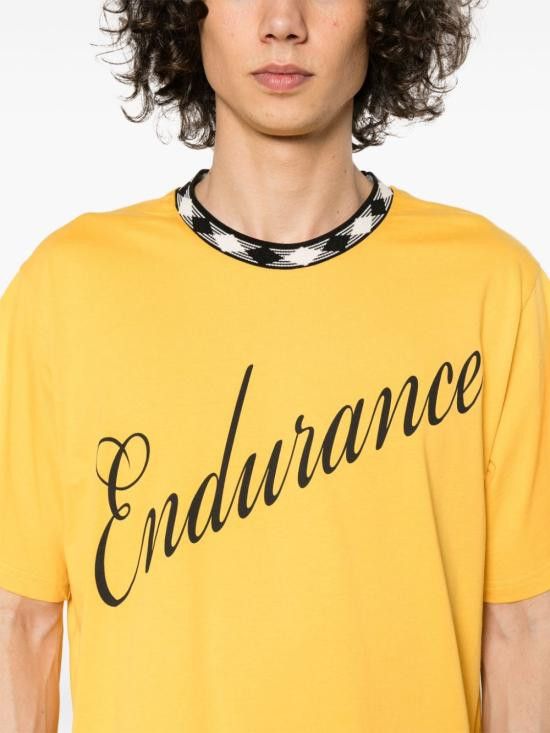 Wales Bonner WALES BONNER Men T-Shirts MS24JE16 JE01300 Yellow Size US L / EU 52-54 / 3 - 3 Thumbnail