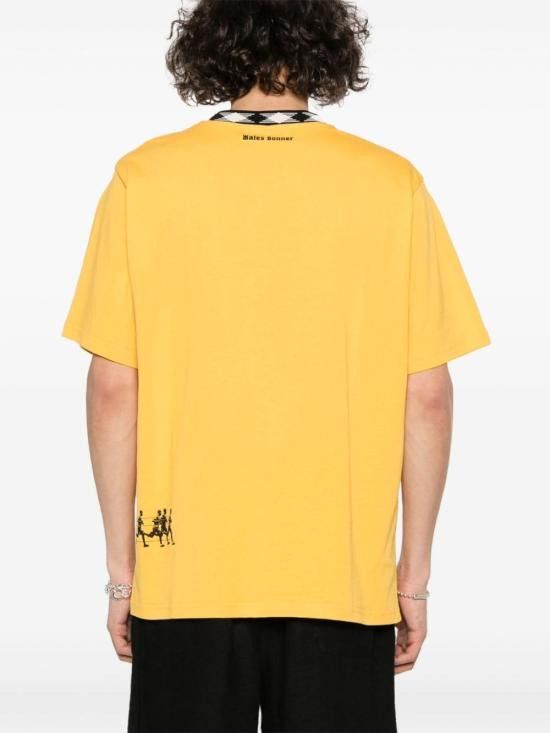 Wales Bonner WALES BONNER Men T-Shirts MS24JE16 JE01300 Yellow Size US L / EU 52-54 / 3 - 5 Thumbnail