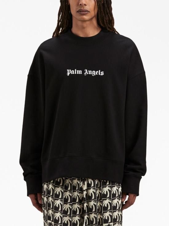 Palm Angels PALM ANGELS Men Hoodies PMBA074F23FLE003 1001 Black Size US L / EU 52-54 / 3 - 5 Thumbnail