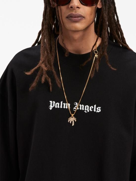 Palm Angels PALM ANGELS Men Hoodies PMBA074F23FLE003 1001 Black Size US XL / EU 56 / 4 - 2 Thumbnail