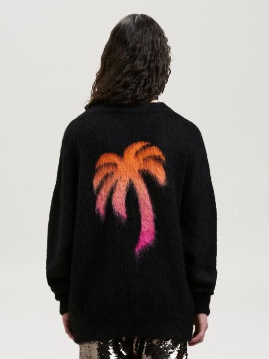 Palm Angels PALM ANGELS Men Sweater PMHE007F22KNI002 1032 Black Size US M / EU 48-50 / 2 - 2 Thumbnail