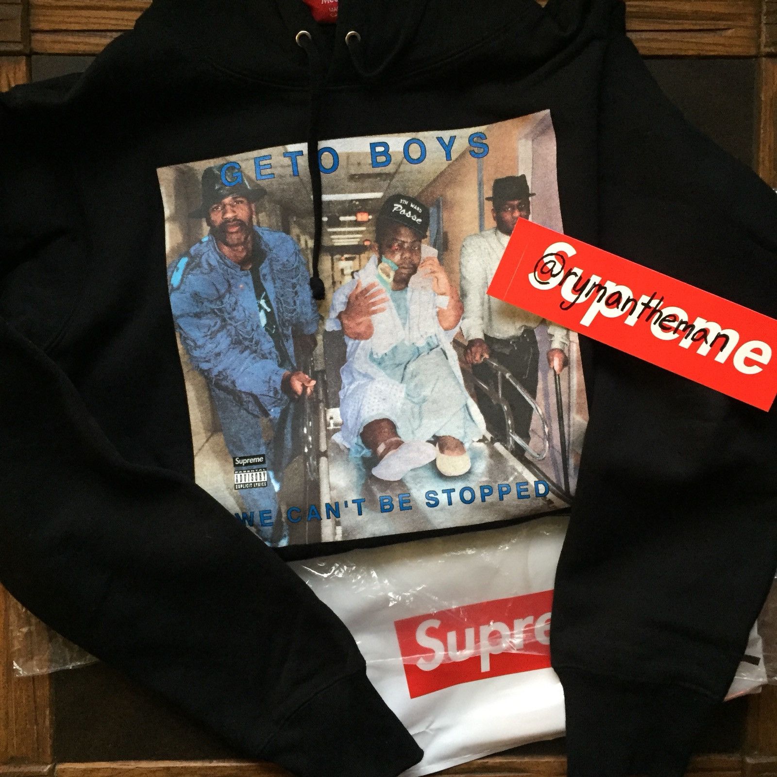 Supreme Geto Boys Can't Be Stopped Hoodie Black | Grailed