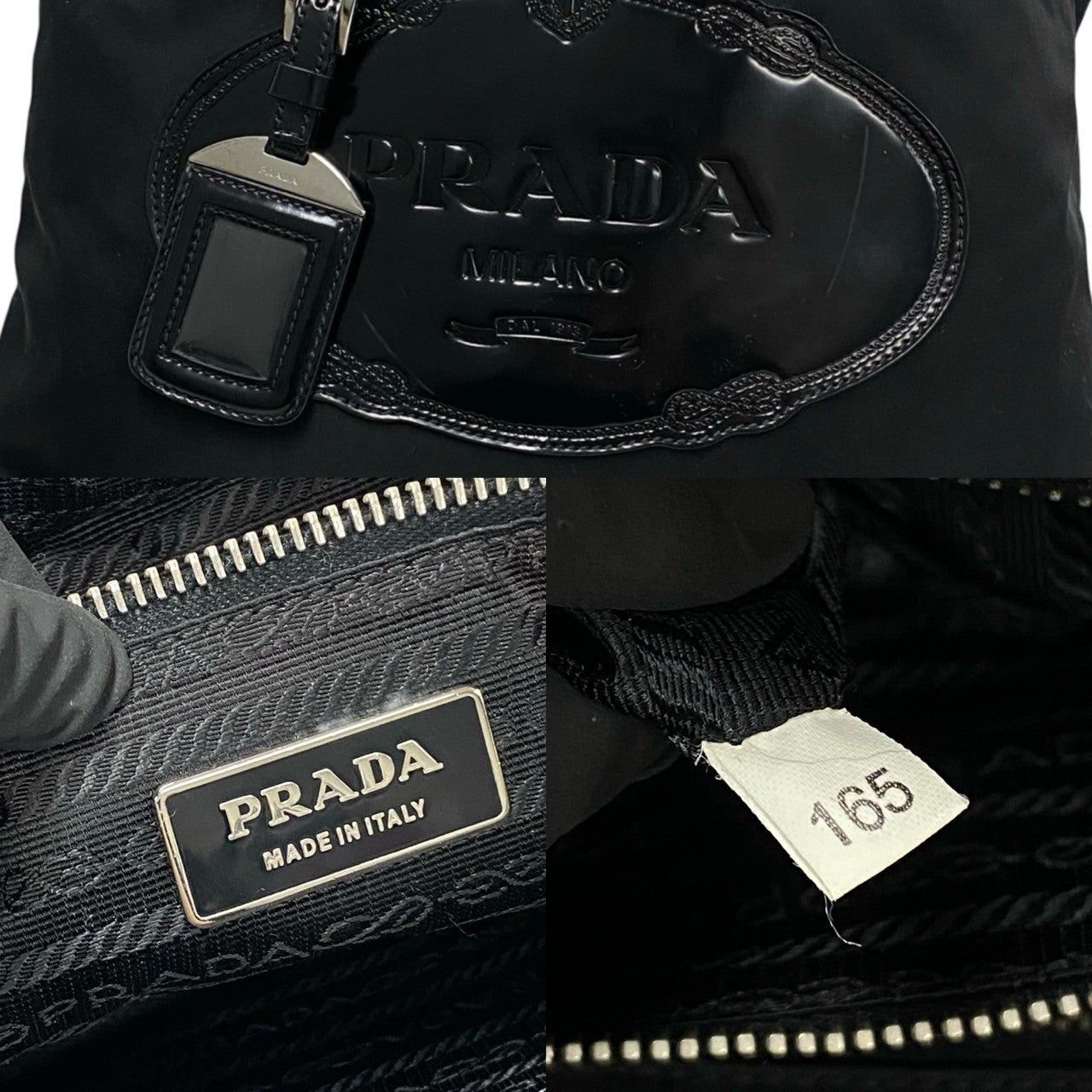 Prada Prada Handbag Black Synthetic Size ONE SIZE - 3 Thumbnail