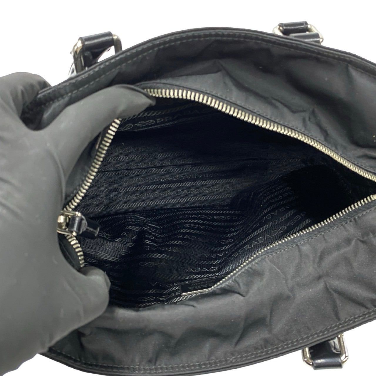 Prada Prada Handbag Black Synthetic Size ONE SIZE - 8 Thumbnail