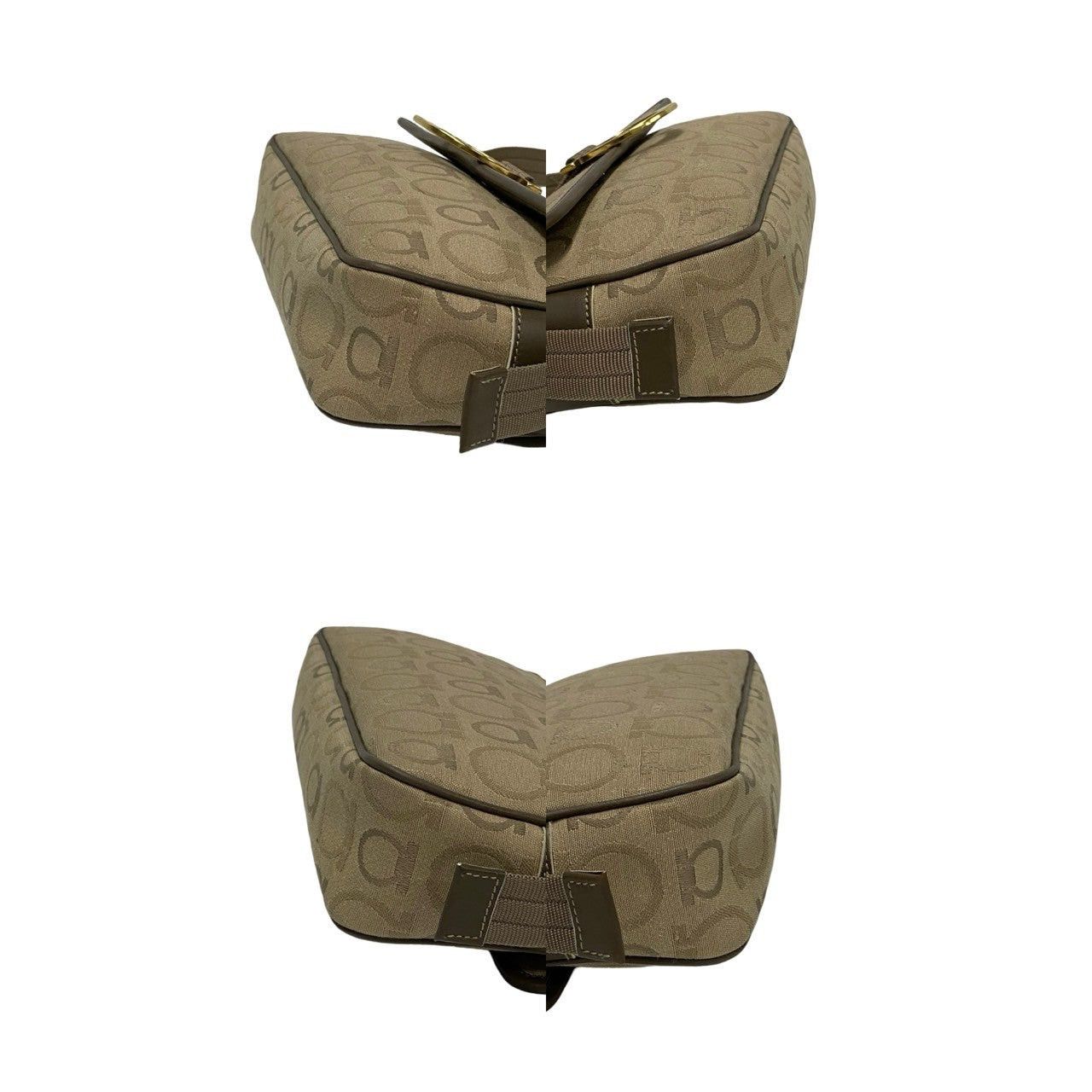 Salvatore Ferragamo Salvatore Ferragamo Shoulder Bag Brown Cotton Size ONE SIZE - 7 Thumbnail