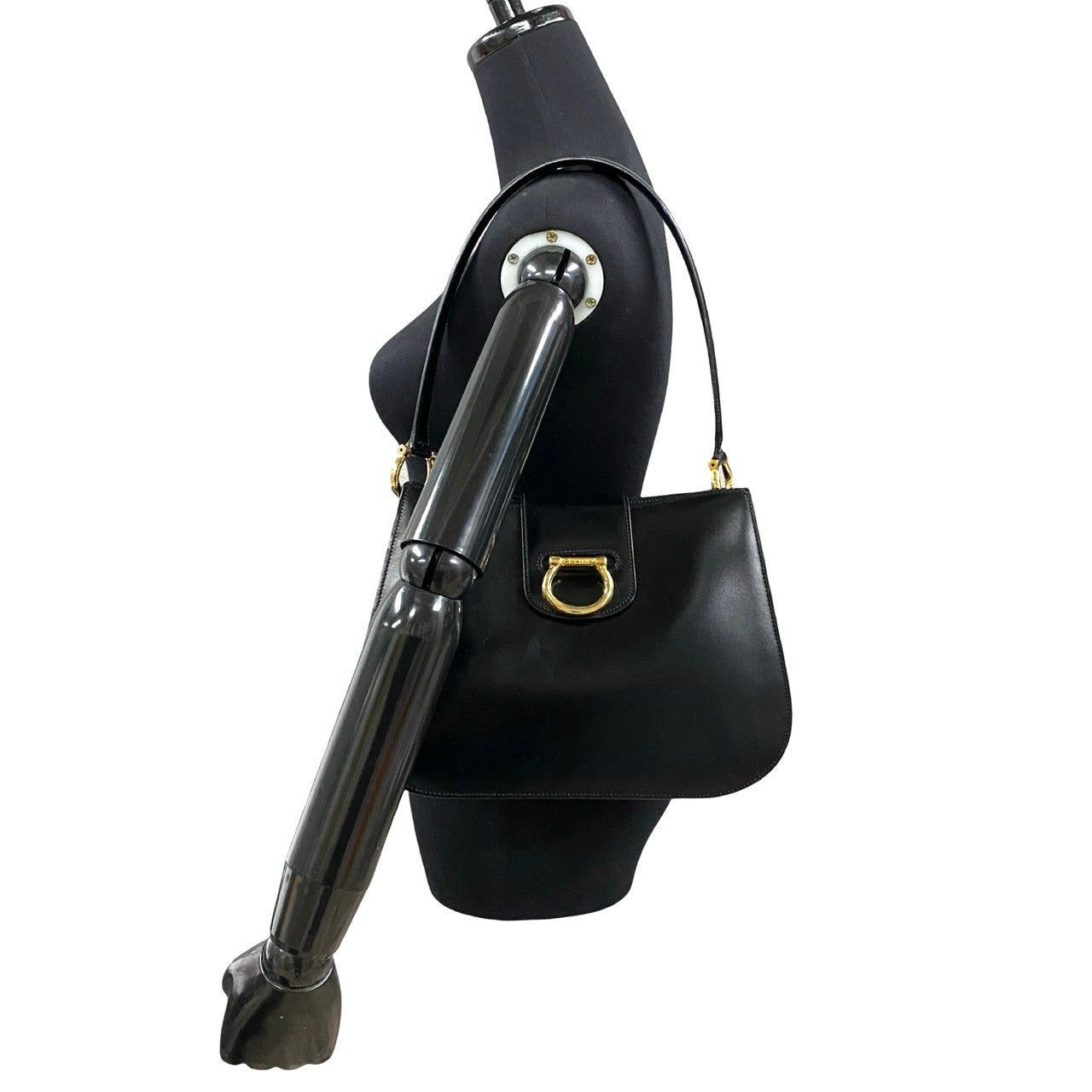 Celine Celine Shoulder Bag Black Leather Size ONE SIZE - 2 Thumbnail