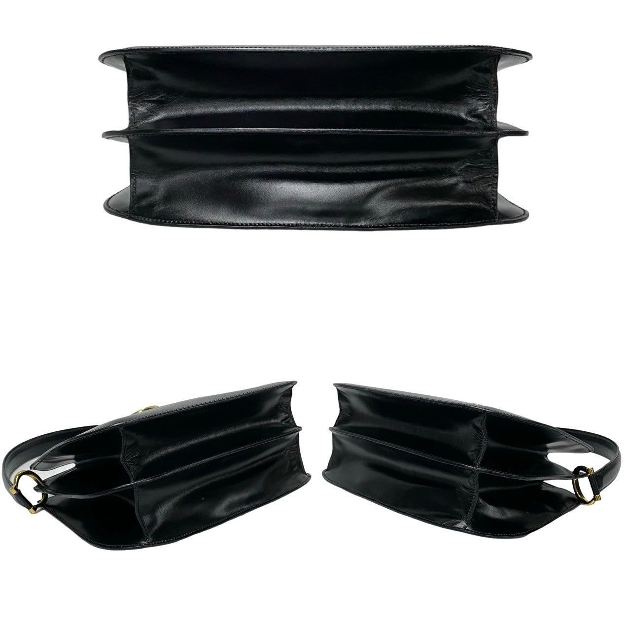 Celine Celine Shoulder Bag Black Leather Size ONE SIZE - 6 Thumbnail