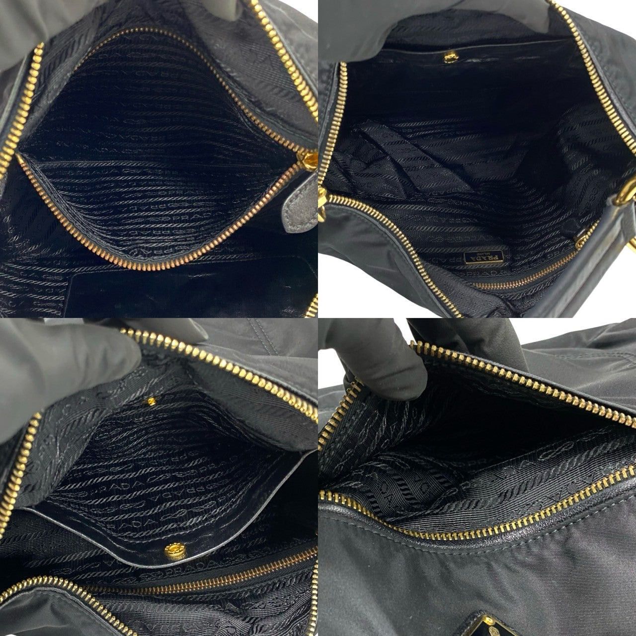 Prada Prada Handbag Black Synthetic Size ONE SIZE - 8 Thumbnail